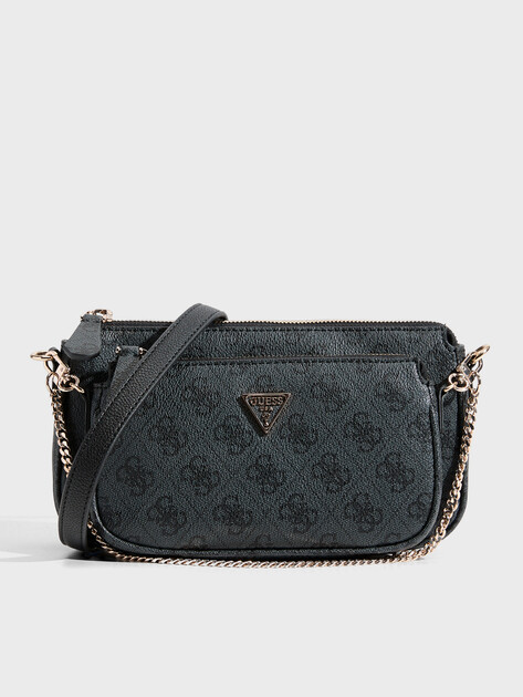 Женская сумка через плечо кросс-боди GUESS NOELLE II DBL POUCH CROSSBODY, Артикул HWBG9672710, темно-серый | 4713156. Ракурс 1