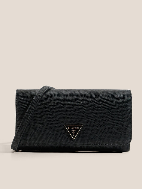 Кросс-боди GUESS NOELLE II XBODY FLAP ORGANIZER, Артикул HWZG9672750, черный | 4713179. Ракурс 1