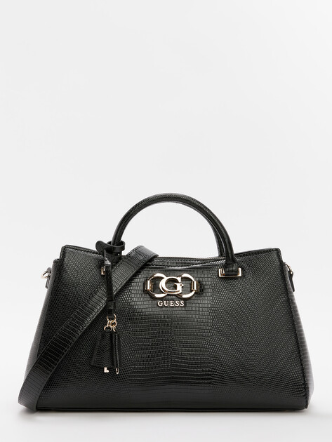 Женский тоут GUESS SALINGE LUXURY SATCHEL, Артикул HWKG9624060, черный | 4713300. Ракурс 1