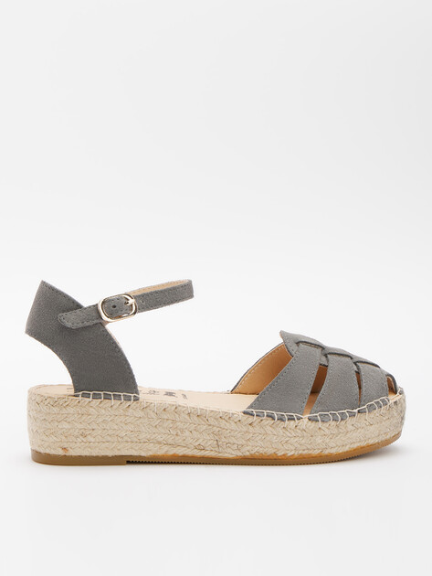Женские эспадрильи LA MAISON DE L'ESPADRILLE, Артикул RV514, серый | 4716815. Ракурс 1