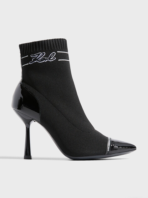 Женские ботильоны KARL LAGERFELD PANDARA Embro Ankle Boot, Артикул KL31357, черный | 4720593. Ракурс 1