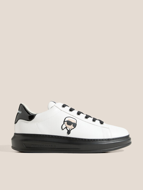 Мужские кеды KARL LAGERFELD KAPRI MENS Karl NFT Lo Lace, Артикул KL52530N, белый | 4723746. Ракурс 1