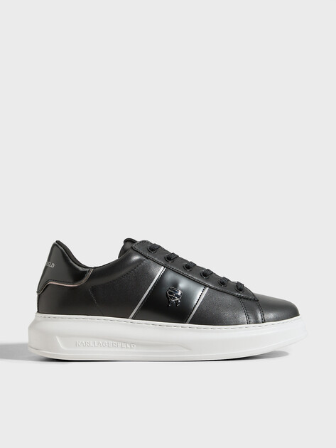Мужские кеды KARL LAGERFELD KAPRI MENS Ikonik Pin Lo Lace, Артикул KL52534A, черный | 4724020. Ракурс 1