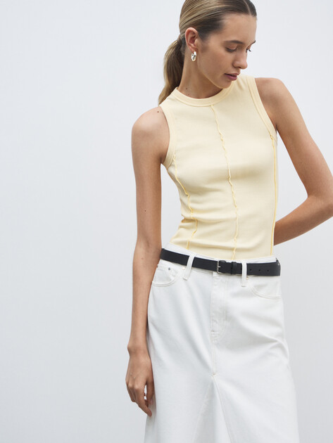 Женская майка MAISON DAVID, Артикул MAUDE-HJ, сливочный | 4774962. Ракурс 1