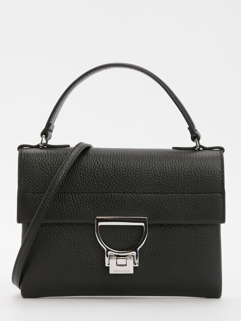 Женская сумка  COCCINELLE HANDBAG GRAINED LEATHER / NOIR, Артикул E1 MD5 19 03 02, черный | 4776298. Ракурс 1