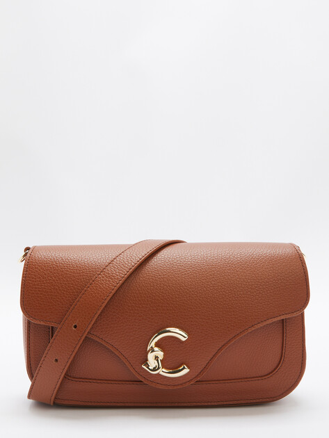 Женская сумка  COCCINELLE HANDBAG GRAINED LEATHER / COGN, Артикул E1 SSL 12 03 01, светло-коричневый | 4776835. Ракурс 1