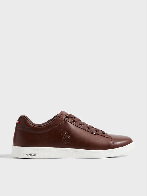 Мужские кеды U.S.POLO ASSN. FRANCO, Артикул 102065913, темно-коричневый | 4777870. Ракурс 1