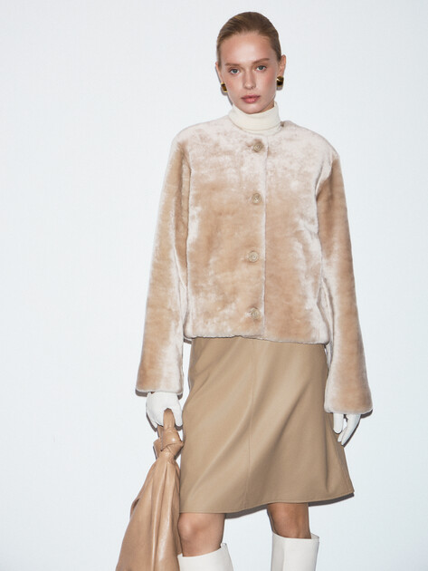 Женский жакет MAISON DAVID, Артикул MAGALI_STR, серовато-бежевый | 4779429. Ракурс 1