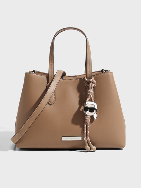 Женская сумка  KARL LAGERFELD ikon smooth sm tote, Артикул B1W30003, бежево-коричневый | 4796046. Ракурс 1