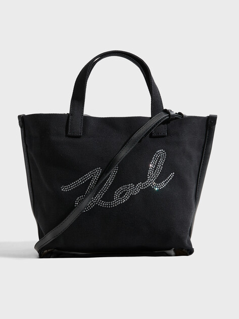Женский тоут KARL LAGERFELD k/signature e/w rh mn shopper, Артикул B1W50027, черный | 4798558. Ракурс 1