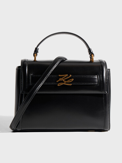 Женская сумка  KARL LAGERFELD k/autograph sm top handle blck, Артикул B1W30291, черный | 4800430. Ракурс 1