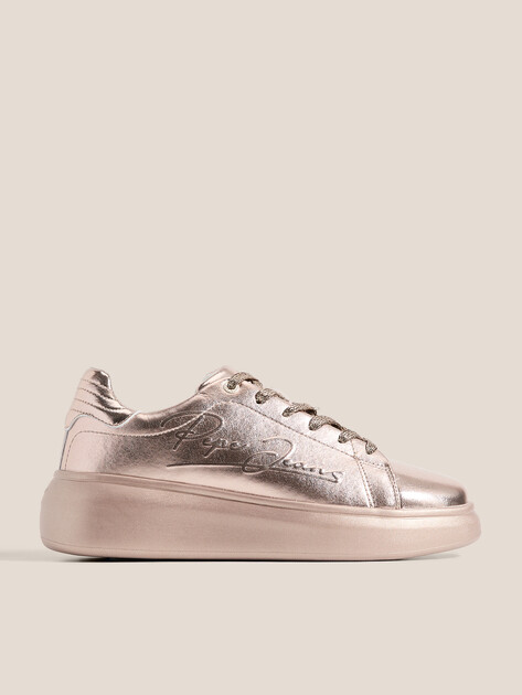 Женские кеды PEPE JEANS YARA STARS W, Артикул PLS000001, бронзовый | 4808629. Ракурс 1