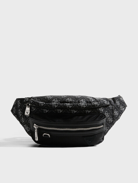 Мужская поясная сумка GUESS BERLIN BUMBAG M, Артикул HMBENPP6156, черный | 4814125. Ракурс 1