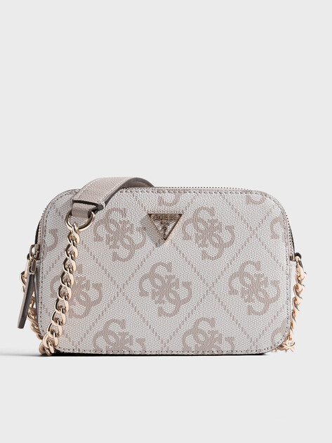 Женская сумка через плечо кросс-боди GUESS NOELLE II CROSSBODY CAMERA, Артикул HWSO9672140, молочно-белый | 4814630. Ракурс 1
