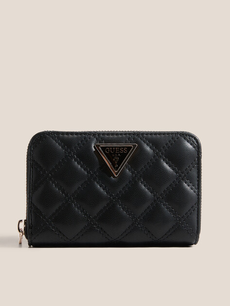 Женский кошелёк GUESS GIULLY II SLG MED ZIP AROUND, Артикул SWQG9673140, черный | 4814780. Ракурс 1