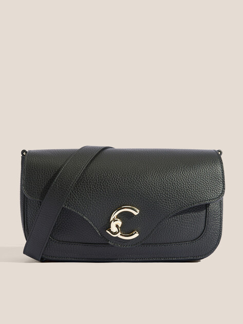 Женская сумка  COCCINELLE HANDBAG GRAINED LEATHER / COGN, Артикул E1 SSL 12 03 01, черный | 4819563. Ракурс 1