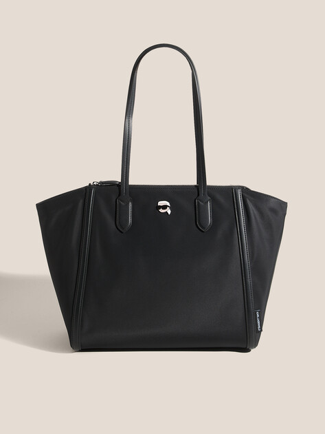 Женский тоут KARL LAGERFELD ikon nylon e/w tote, Артикул A3W30117, черный | 4843311. Ракурс 1