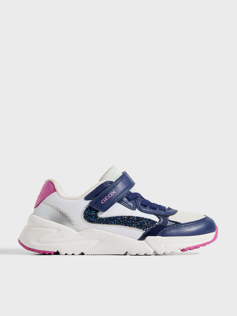 Детские кроссовки GEOX J LOFTUS GIRL, Артикул J46M2A, белый | 4845743. Ракурс 1