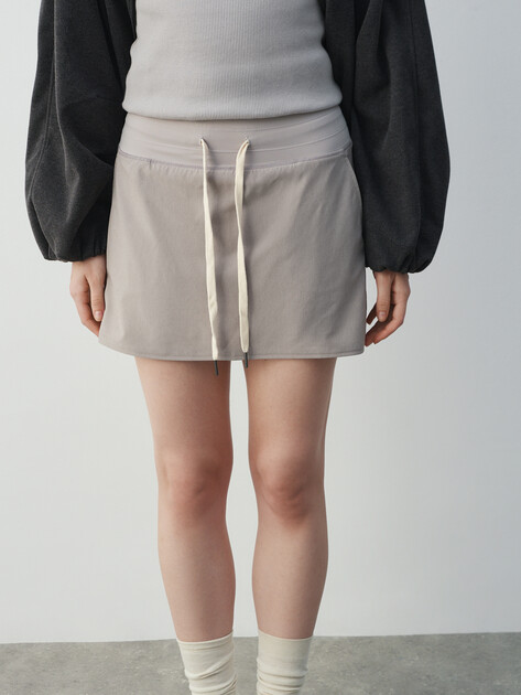 Юбка мини MAISON DAVID, Артикул ML-TX87003, бежево-серый | 4847016. Ракурс 1