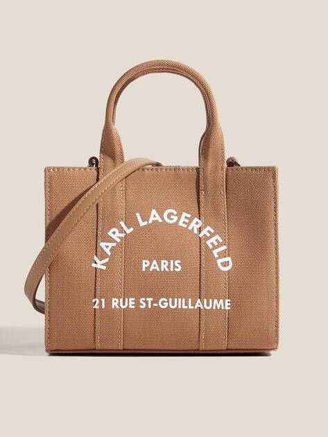 Женская сумка  KARL LAGERFELD k/rsg square mini e/w tote, Артикул A3W50118, светло-коричневый | 4849626. Ракурс 1