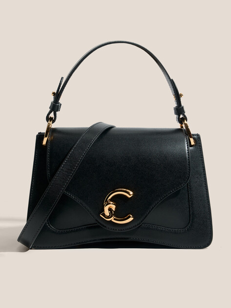 Женская сумка  COCCINELLE HANDBAG CALF SMOOTH LEATHER, Артикул E1 SSK 18 02 01, черный | 4854350. Ракурс 1