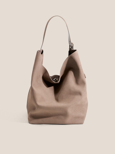 Женский шоппер MAISON DAVID, Артикул ESTHER, серо-бежевый | 4856190. Ракурс 1