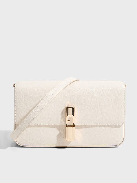 Женская сумка через плечо кросс-боди FURLA, Артикул FURLA IRIDE S CROSSBODY, молочно-бежевый | 4856245. Ракурс 1