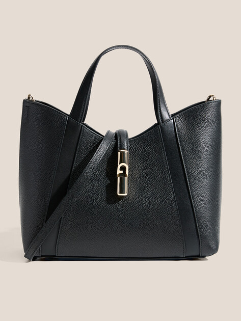 Женский тоут FURLA, Артикул FURLA GOCCIA S TOTE, черный | 4857478. Ракурс 1