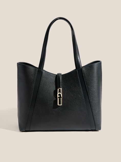 Женский тоут FURLA, Артикул FURLA GOCCIA L TOTE, черный | 4857627. Ракурс 1