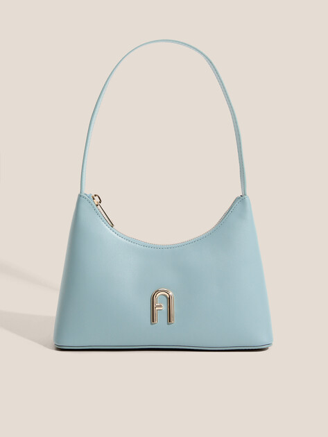 Женская сумка  FURLA, Артикул FURLA DIAMANTE MINI SHOULDER BAG, голубой | 4857747. Ракурс 1