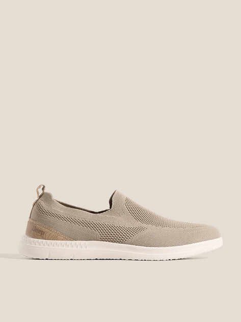 Мужские слипоны JEEP KAROO SLIP ON, Артикул JM61080A, пыльно-бежевый | 4861153. Ракурс 1