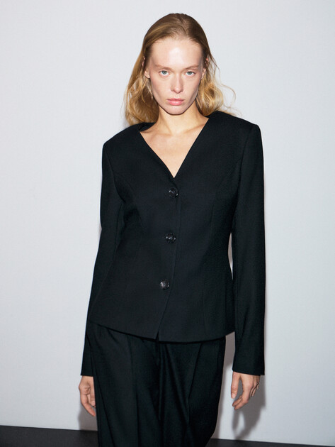 Женский жакет LUMIQUE, Артикул l0050, черный | 4869404. Ракурс 1