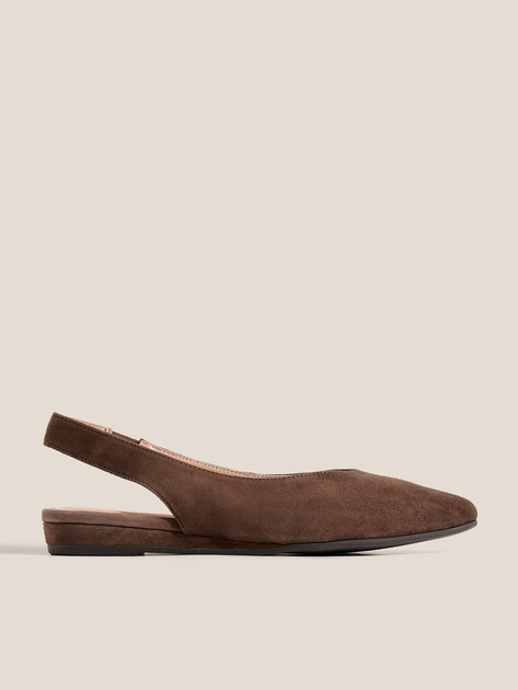 Балетки с открытой пяткой (слинг-бэк) TENDANCE, Артикул GL313-01, темно-коричневый | 4872918. Ракурс 1