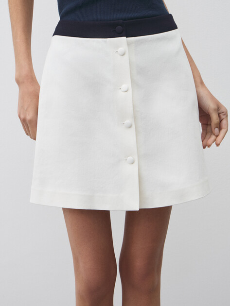 Юбка мини LUMIQUE, Артикул I0012, белый | 4874672. Ракурс 1