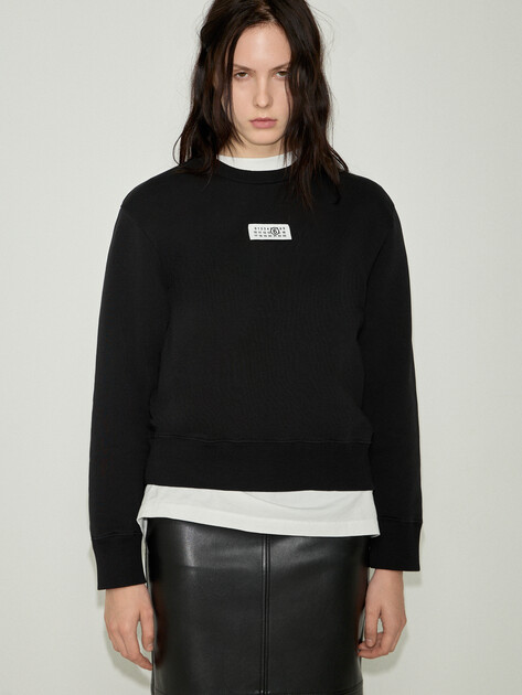 Женский свитшот MM6 MAISON MARGIELA, Артикул S52GU0247, черный | 4884333. Ракурс 1