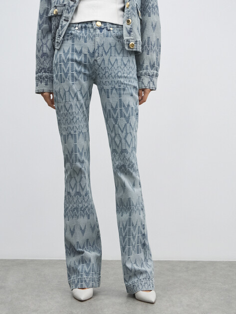 Женские джинсы клеш MARCIANO BY GUESS SARAH DENIM FLARED PANTS, Артикул 5YGA017354A, голубой | 4889846. Ракурс 1