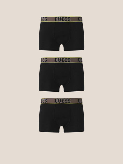 Мужские трусы 3 шт. GUESS BOXER TRUNK 3 PACK, Артикул U5YG00K6YW1, черный | 4890095. Ракурс 1