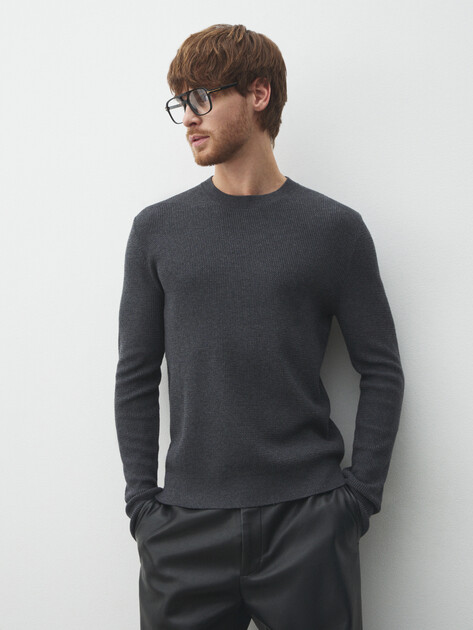 Мужской джемпер MAISON DAVID, Артикул ML-KN9007, темно-серый | 4897392. Ракурс 1