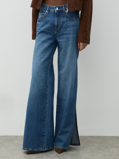 Женские джинсы клеш LIU∙JO, Артикул UA6218, синий | 4898623. Ракурс 1