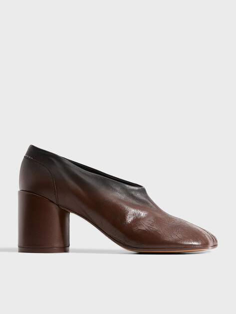 Женские туфли MM6 MAISON MARGIELA COURT SHOE, Артикул S66WL0067, коричневый | 4898827. Ракурс 1