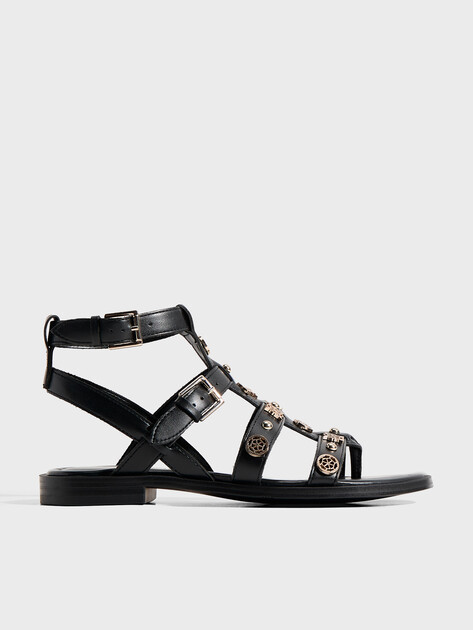 Женские сандалии GUESS YAZZA, Артикул FLJYZZPEL03, черный | 4906495. Ракурс 1