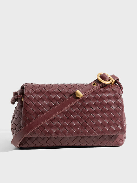 Женская сумка  MAISON DAVID, Артикул GL-BAG-080, бордовый | 4908433. Ракурс 1