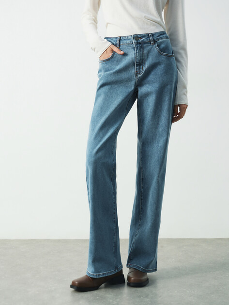 Женские джинсы клеш MAISON DAVID, Артикул SH-021, голубой | 4909626. Ракурс 1