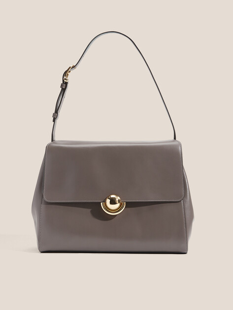 Женская сумка  FURLA, Артикул FURLA DOMUS M SHOULDER BAG 32, коричнево-серый | 4912148. Ракурс 1