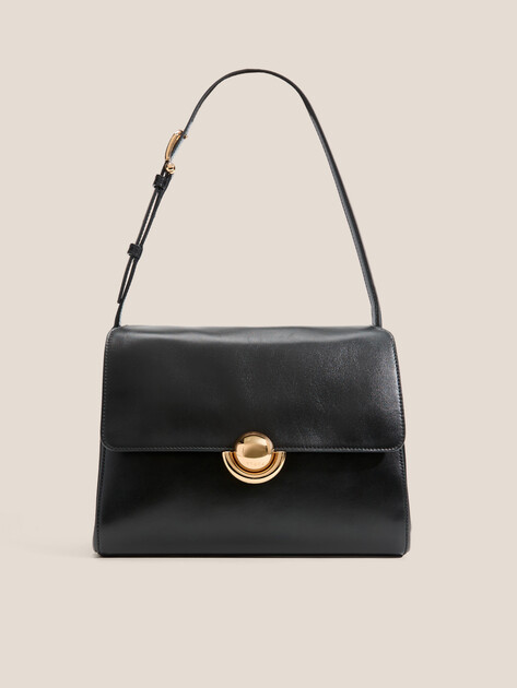 Женская сумка  FURLA, Артикул FURLA DOMUS S SHOULDER BAG 27, черный | 4912168. Ракурс 1