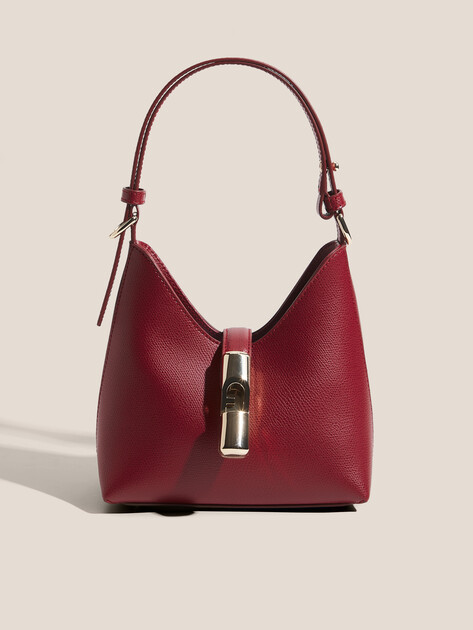 Женская сумка  FURLA, Артикул FURLA IRIDE MINI HOBO, вишневый | 4912205. Ракурс 1