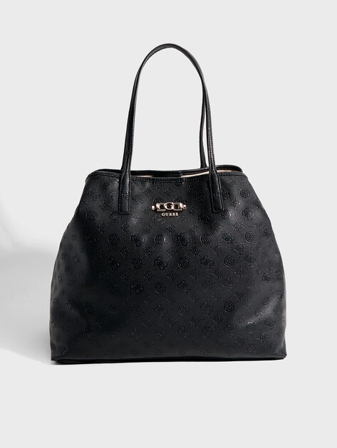 Женская дорожная сумка GUESS VICTTORIA LARGE 2 IN 1 TOTE, Артикул HWPD9514290, черный | 4913303. Ракурс 1