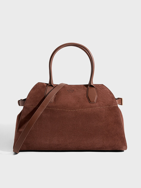 Сумка с ручками GUESS LIZA MEDIUM SATCHEL HWYUSSP6276 КОРИЧНЕВЫЙ