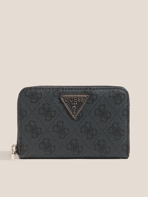 Женский кошелёк GUESS LAUREL II SLG MED ZIP AROUND, Артикул SWSG7459140, темно-серый | 4913771. Ракурс 1