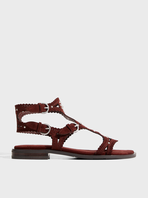 Женские сандалии ASH PAPRIKA STUDS, Артикул PAPRIKA STUDS, коричнево-бордовый | 4914025. Ракурс 1